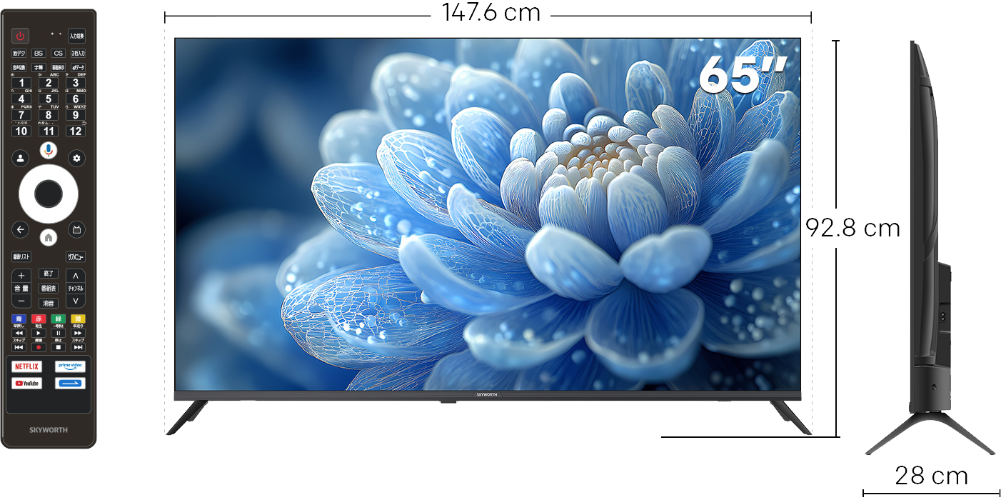 110°CS/地上デジタルハイビジョン液晶テレビ65G6600H